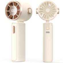 Portable Handheld Fan, Speed (1-100) Adjustable Turbo Mini Fan Double-Click To Launch, 3000mAh Battery Rechargeable Personal Fan With Metal Body, Digital Display, Gifts For Women Men Travel/Camping/Outdoor-Grey - Handheld - View 13