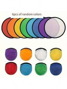 8/6/4/2pcs Random Color Foldable Hand Fan, Durable PA Nylon Material, Colorful Set, Suitable For Outdoor Activities, Gatherings And Weddings, Includes Storage Bag - A - View 13