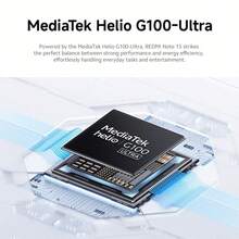 Xiaomi 小米 Redmi Note 15 全球版智能手机，搭载小米 HyperOS 2 系统，配备 6000mAh 大容量电池，支持 33W 涡轮快充，音量提升高达 300%，采用高强度耐用玻璃屏幕，具备 IP64 级防尘防水功能，搭载 108MP 超清摄像头，配备 6.77 英寸 FHD+ AMOLED 显示屏，采用联发科 Helio G100 Ultra 八核处理器，最高主频可达 2.2GHz，支持最高 2TB 的存储扩展，最高支持 120Hz 刷新率。 - 綠色 - 查看 6