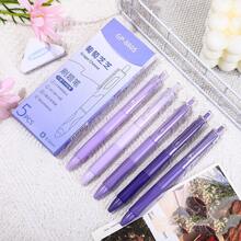 ST Practice Pen, High Appearance Level, Press Button, Gel Pen, Ballpoint Pen, Black Ink Pen, Special For Primary School Students, 0.5mm, Quick Drying - Multicolor - View 11