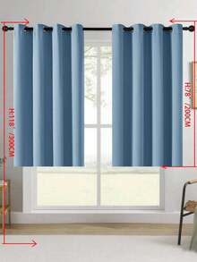 Blackout Curtains, Thermal Insulated, Opaque Curtains With Grommets, UV Protection, Bedroom Home Living Room Interior Decor - Blue - View 11