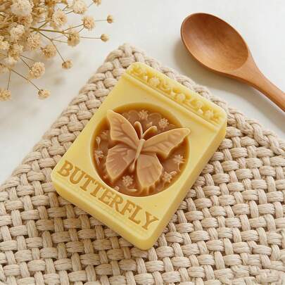 长方形蝴蝶硅胶模具，树脂模具，适用于制作肥皂、香薰蜡烛、石膏和粘土DIY工艺品模具，是情人节、复活节、母亲节和生日礼物的完美之选。