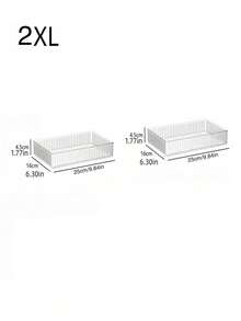 6件套抽屉式化妆品收纳盒，香水收纳盒，透明多尺寸组合爽肤水和样品收纳盒，非常适合收纳化妆品、浴室柜用品、办公用品、厨房用具，也适合作为圣诞礼物、家居装饰、女性必备收纳用品、旅行用品和返校用品。 - 彩色 - 查看 13