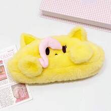 MY LITTLE PONY 1pc Fluffy Cosmetic Bag , Pinkie Pie, Fluttershy & Twilight Sparkle Plush Pencil Case, Kawaii Makeup Pouch For Christmas & Halloween Birthday Gifts - Multicolor - View 11