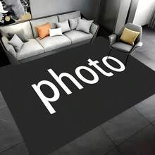 1pc Personalized Custom Picture, Indoor Entrance Carpet, Customized With Your Photo, Bedroom Bedside Mat, Kitchen Mat, Hallway Carpet, Soft Thickened Bathroom Carpet, Small Area Rug, Cushioned Non-Slip, Washable, Suitable For Hallway Entrance, Living Room, Kitchen, Laundry Room, Bathroom, Custom Rug. Living Room Rug, Personalized Gifts, Decor Rug, Pet Friendly Rug, Suitable For  Home And Office Decoration, Fashionable Home Decoration/Room Decoration, Bedroom Carpet, Entryways, Kitchen,  Laundry Rooms, Bedroom Decor, And Outdoor Use. All-Season, Machine Washable, Soft, Non-Slip, Perfect For Home Decor. Fashionable, Colorful, Minimalist, Adorable, Ideal For Christmas, Halloween,Thanksgiving Day, Easter Day, Mother's Day, Father's Day Or Valentine's Day Gifts, Back To School Season - 彩色 - 查看 2