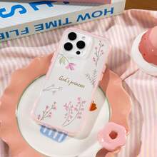 1个粉色边框透明手机壳 | 防泛黄TPU材质 | 简约少女风 | 兼容 17/17Air/17Pro/17Pro Max/16/7/8/11/12/13/14/15/X/XR/Xs/Plus/Pro/Pro Max/SE2 - 粉色 - 查看 3