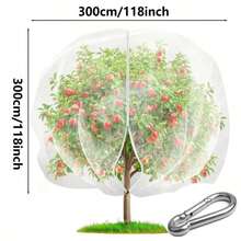 Túi lưới bảo vệ cây ăn quả cỡ lớn (có khóa kéo và dây rút), túi lưới che chắn cây ăn quả, rau, cây bụi và hoa, chống côn trùng và chim. Thích hợp cho cây táo, cây việt quất để bảo vệ khỏi chim, sâu bệnh và hươu nai. Lưới che chắn có thể tái sử dụng, không ảnh hưởng đến việc tưới nước, dụng cụ làm vườn. - Nhiều kiểu dáng - Xem 7