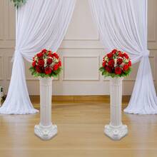 2PCS/4PCS  Wedding Roman Column, Wedding Landscaping Roman Pillar, Artistic Roman Column Statue Party Flowerpot Holder - 2pcs - View 5