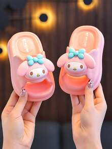 SANRIO 1 双夏季儿童浴室拖鞋，女童和幼儿防滑拖鞋。 - 西瓜粉 - 查看 4