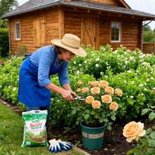 Orange Champagne Rose Living Plant, Rose Shrubs With Strong Rhizomes, Unique Apricot Yellow Roses, Suitable For Planting In Home Gardens, Courtyards, Balcony Or Sunny Places - 1棵玫瑰苗 - 查看 6