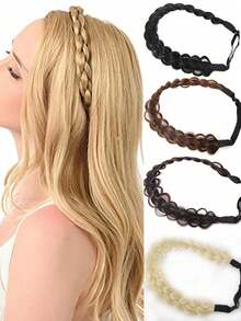 Adjustable Synthetic Woven Headband, Suitable For Daily Wear - Multicolor - View 2