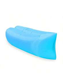 1 pieza Cama de aire con cojín de parque, sofá inflable perezoso para exteriores, cama inflable para siesta, cama de aire individual perezosa - Multicolor - Ver 13