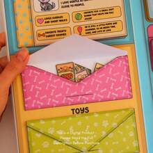 宠物庇护所贴纸DIY套装，儿童减压益智安静书，剪贴簿材料，手工工艺品，非预制件 - 彩色 - 查看 10