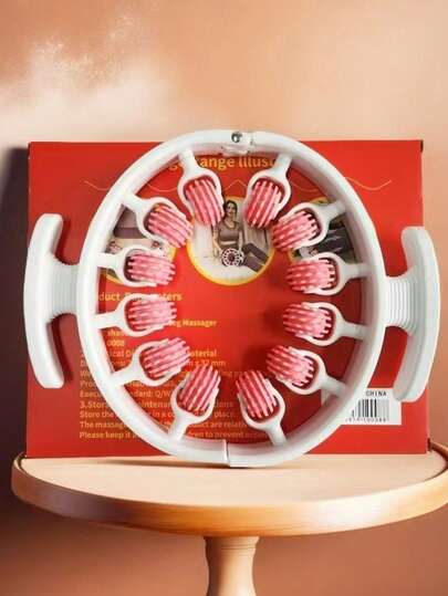 1pc New Leg Ring Clamp Leg Roller, Calf Massager, Massage Waist New Manufacturer 12 Wheel Cross-Border Fitness Yoga, A Good Helper For Relaxing The Skin