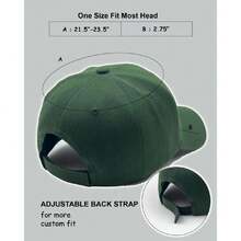 Utmost Gorra de béisbol estructurada con cierre ajustable, sombrero de rendimiento para actividades al aire última intervensión y bordado personalizado,41845009 - Verde - Ver 2
