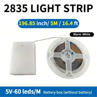 LQHZMYY USB Powered LED Strip Light, Self-Adhesive, 5V Voltage, Battery Powered, Suitable For TV Backlight, Home, Party, Wedding, Halloween, Christmas Decoration - Indoor Decor Lighting, Event Atmosphere Lighting, LED Light, Night Light, Decoration, Living Room, Christmas Party, Bedroom Night Light