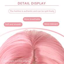 Long Straight Cosplay Wig Women Costume Party Black Red Ombre Heat Resistant Synthetic Hair Wigs - Multicolor - View 7