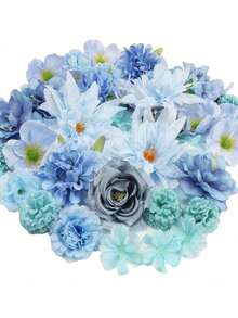 10米长DIY花帘装饰，DIY婚礼拱门，人造花帘，春季花瓣装饰，人造花吊坠婚礼房装饰，母亲节和毕业典礼，3-10厘米随机尺寸花朵材料包，装饰配件 - 彩色 - 查看 8