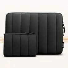 TECOOL 加厚笔记本电脑保护套，适用于 13.3/14/15.6/16 英寸笔记本电脑，兼容 MacBook Air 13/13.6/15 英寸 M4/M3/M2（2012-2025 年款）、MacBook Pro 13/14/16 英寸 M4/M3/M2/M1（2020-2024 年款）以及 13.3-16 英寸 HP 笔记本电脑，防水保护套，带小收纳盒 - 查看 13