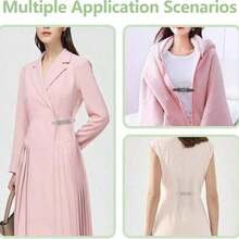 2pcs Waist Cincher, Vintage Dress Cincher, Back Strap Shawl Cardigan Cincher, Waist Tightener (Classic), Metal, No Gems - 多色 2 - 查看 5