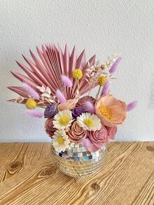 1 pieza Maceta esfera de espejo de vidrio hecha a mano de 4/6/8 pulgadas con cadena, adecuada para jardín exterior, oficina, decoración del hogar - Maceta Disco - Ver 3