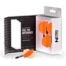 Lightweight Alloy Dart Shafts 2BA Standard Fit Competitive - Orange & Black - View 6