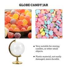 10个透明球形糖果盒，独特的圆形糖果展示架，适用于婚礼、派对、生日和各种庆祝活动 - 查看 3