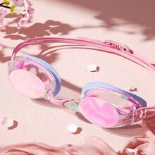 Gafas de natación profesionales de alta definición, resistentes al agua, antivaho y anti-UV, con marco pequeño para carreras y entrenamiento - Multicolor - Ver 18