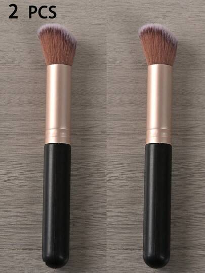 2支装化妆刷，专业轮廓刷，打造立体妆容，适用于膏状、液状或粉状腮红、修容粉等，纯素且不经动物实验。