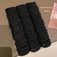50/100pcs Colorful Hair Ties Korean Style Colorful Comfort Hair Accessori - 多色 50 件裝 - 查看 8