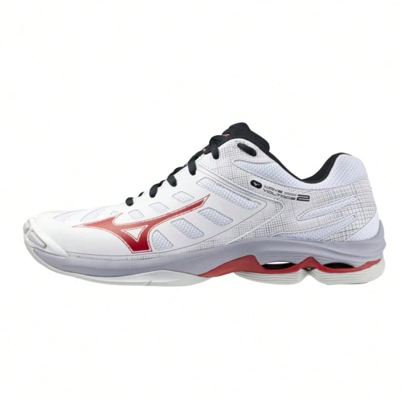 Mizuno Wave Voltage 2 M V1GA246021 shoes ✅ Tus mejores marcas en  | Nike | Adidas | Entrega 24/72h a España (península) - Blanco y Rojo - Ver 1