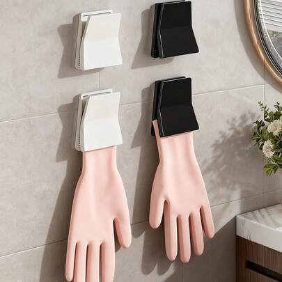 1pc Kitchen Glove Holder And Dishwashing Glove Hook, Rubber Glove & Rag Organizer Rack For Kitchen Sink And Countertop, Perfect For Busy Home Kitchens, Space-Saving Glove Storage, Easy Access Mountable Organizer For Dishwashing Accessories, Keeps Gloves, Rags, And Sponges Neatly Arranged For Efficient Kitchen Organization And Cleaning Efficiency