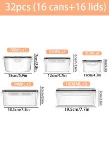 Refrigerator Storage Boxes - 黑與白 - 查看 15