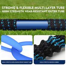 X-COTEC 1 set di tubo flessibile da giardino estensibile da 30 m/100 piedi, tubo flessibile da giardino estensibile con ugello regolabile, attrezzatura per l'irrigazione per giardini domestici, prati, frutteti, cortili, autolavaggi - Tubo dell'acqua da 30 m - Visualizzare 6