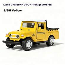 1pc New Alloy Cruiser FJ40 Pickup Truck Model, Simulation Off-Road Vehicle Collectible, Gift - Multicolor - View 11