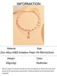 3pcs/Set Beach Vacation Style Pink Drip Glaze Starfish & Shell Pendant Beaded Necklace, Handmade Woven Rope Choker Necklace, Fashionable Versatile Shell Jewelry Suitable For Daily Wear, Vacation, Party And Date - Multicolor - View 4
