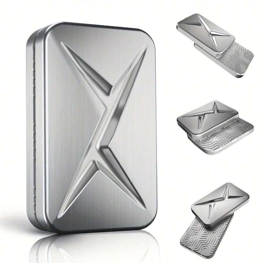 1pc Stylish Metal EDC Tactile Slider, Infinite Position Trackless Push Plate Design, Portable Fidget Toy, Tuning Fork Structure & Fancy Spinning, Suitable For Office Desk Use, Also A Great Gift For Boyfriend, Husband, Father