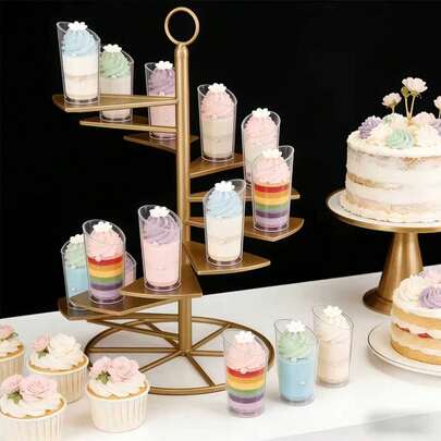 10/20/30/40pcs Transparent Plastic Cups, Suitable For Pudding, Jelly, Ice Cream And Other Desserts, Transparent Dessert Cups, Ice Cream Transparent Pudding Cups, Party Wedding Catering Supplies, Food Containers, Mini Dessert Appetizer Cups, Restaurant Mini Appetizer Serving Cups, Suitable For Party, Wedding, Catering, Ice Cream, Pudding And Other Foods, Kitchen Supplies