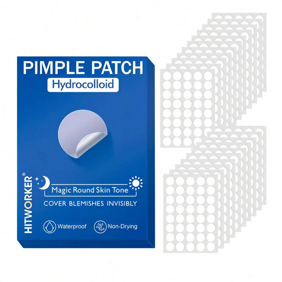 800/400/200 Pieces/Box Of Hydrogel Acne Patch, Alcohol Free, Odor Free, Mild And Non Irritating, High-Quality Tea Tree Oil Acne Patch To Cover Acne Scars, Suitable For Use On Skin, Available Day And Night - Multicolor - View 1