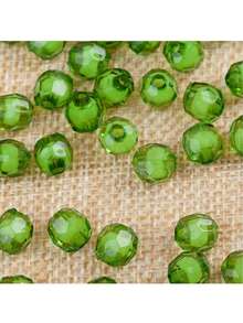 500pcs 8mm 32-Facet Acrylic Beads, DIY Jewelry Making, Craft Beads For Jewelry, Curtain Beads, Flower Pot Beads - Multicolor - View 14