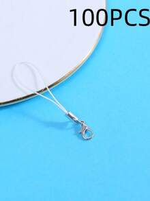 Black Thin Cord Pendant 10/50/100pcs DIY Jewelry Making Materials Silver Lobster Clasp Lanyard Cord Set Suitable For Keychains And Pendants Birthday Gift - Multicolor - View 18