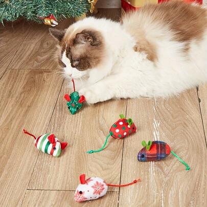 Cat Toys, Cat Mouse Toys, Cat Mice Toys With Color Printing, Realistic Mouse Cat Toy, Interactive Toys For Indoor Cats, Perfect For Cats Play