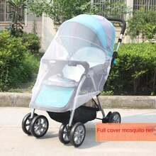 Baby Stroller Mosquito Net, Full Encrypted Cover, Universal Dustproof, Mosquito Repellent - White - View 9