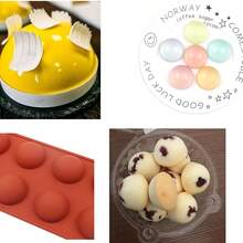 1/2/3件套8孔热巧克力慕斯蛋糕模具，DIY烘焙工具，适合派对和婚礼 - 彩色 - 查看 4