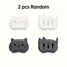 Cartoon Cute Toothbrush Case (2 /4 Pieces) - Portable Travel Toothbrush Box, Suitable For Both Home And Business Trips - 2 Random Colors - View 4