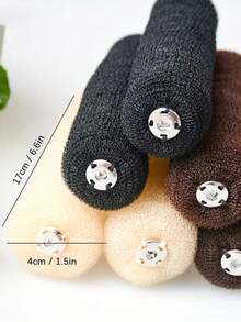 13pcs Teen Girls DIY Hairstyle Tools,Invisible Volumizing Hair Scrunchies,Suitab - Multicolor - View 3