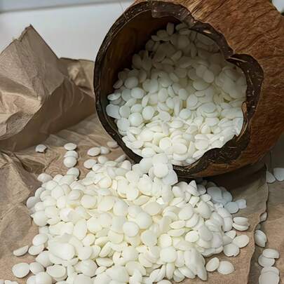 专业大豆蜡颗粒，无异味，易于使用，DIY蜡烛制作材料，适合初学者和专家，可用于自制礼物、节日工艺品、家居装饰以及各种场合。