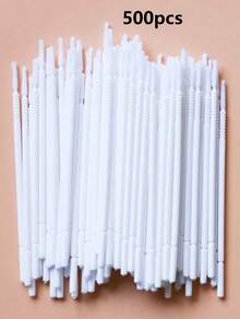 100pcs/Pack Disposable Micro Eyelash Remover Wipes, Eyelash Cleaning Sticks, Extended Cleaning Swabs, Eyelash Extension Tools - Multicolor - View 20