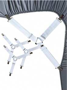 Adjustable Bed Sheet Holder, Triangular Elastic Band, Firmly Secures Bed Sheets, Mattress Covers, Sofa Cushions, Tablecloths And Sofa Covers, Tent Metal Fastener - Multicolor - View 5