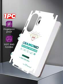 Película protectora de pantalla de teléfono a prueba de golpes para Galaxy S26 Ultra/S26/S26+ Película protectora trasera de cobertura completa Película antirayazos Pegatina protectora Contraportada ultrafina transparente de alta definición Película protectora trasera de cobertura completa Regalo de primavera - transparente - Ver 25
